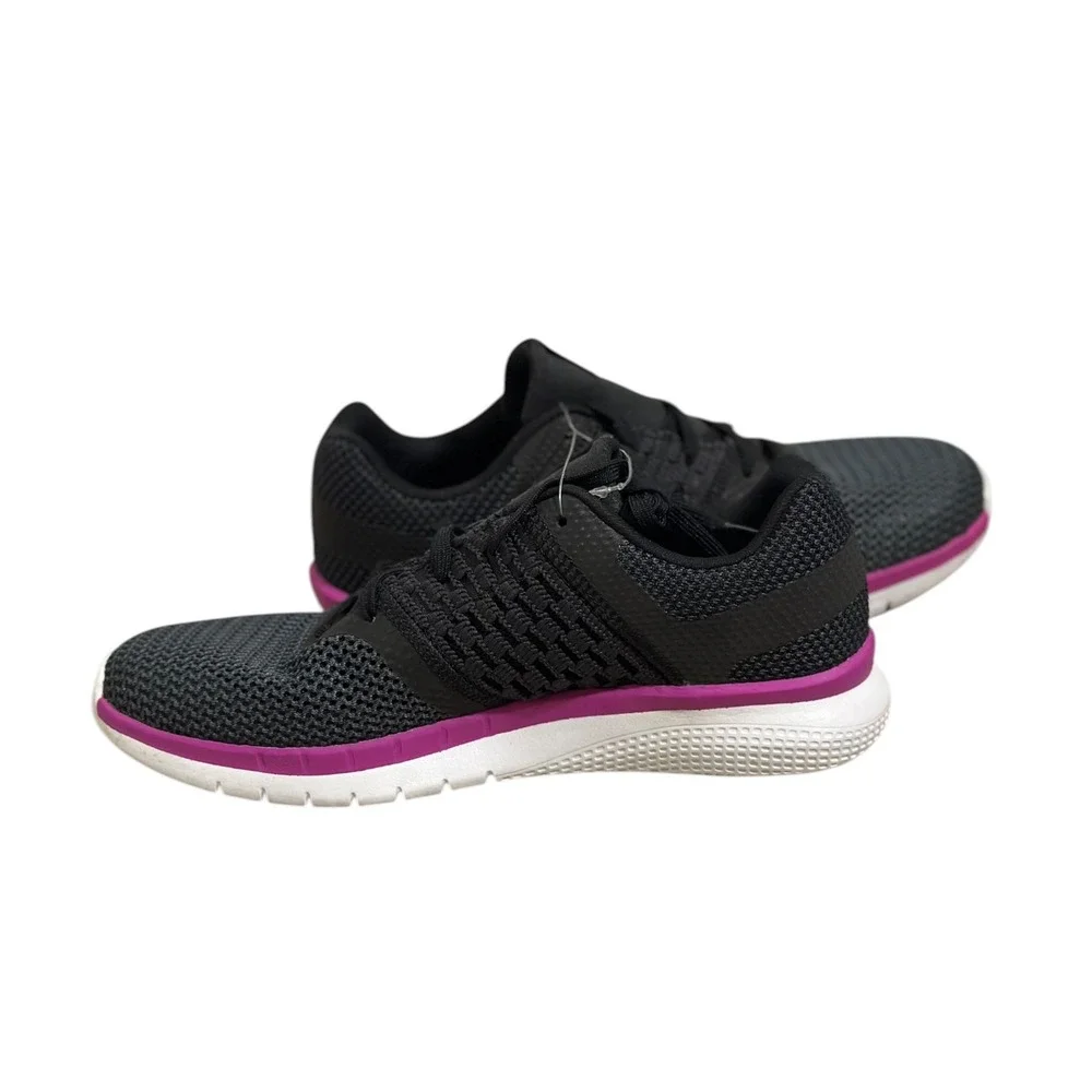 Reebok MemoryTech LT Black Grey Purple Running Shoes Women's Sneaker Size 8 NWOT